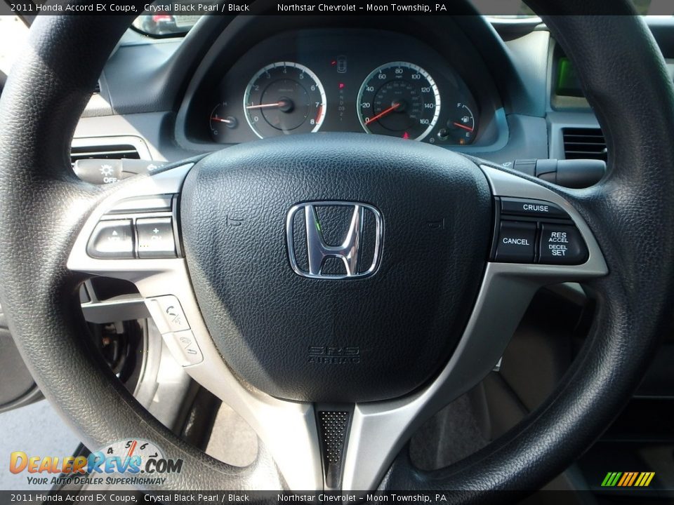2011 Honda Accord EX Coupe Crystal Black Pearl / Black Photo #27