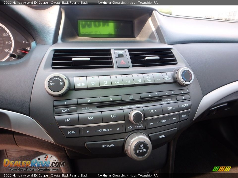2011 Honda Accord EX Coupe Crystal Black Pearl / Black Photo #28