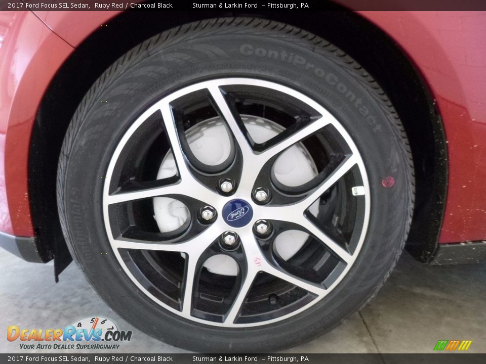 2017 Ford Focus SEL Sedan Ruby Red / Charcoal Black Photo #6
