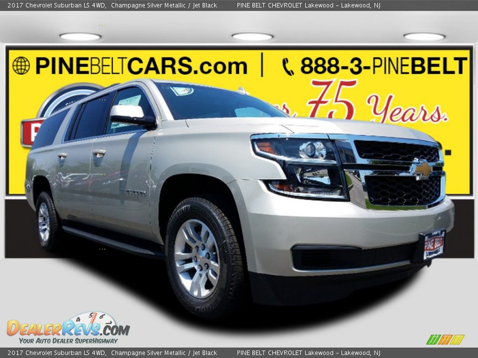 2017 Chevrolet Suburban LS 4WD Champagne Silver Metallic / Jet Black Photo #1