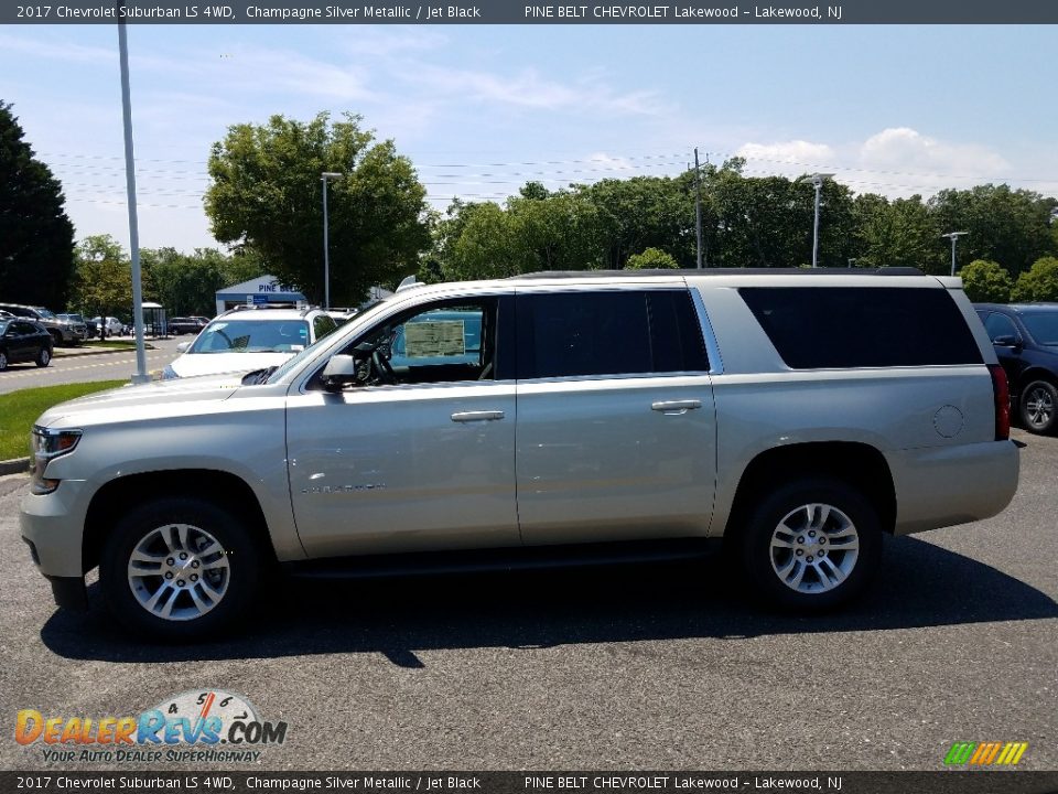 2017 Chevrolet Suburban LS 4WD Champagne Silver Metallic / Jet Black Photo #3