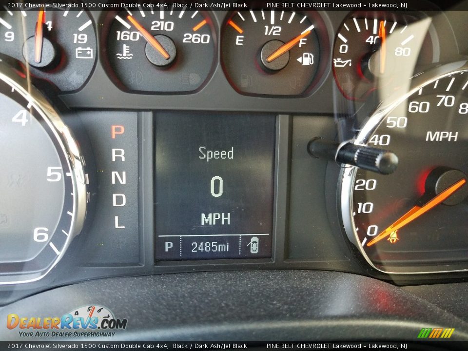 2017 Chevrolet Silverado 1500 Custom Double Cab 4x4 Black / Dark Ash/Jet Black Photo #10