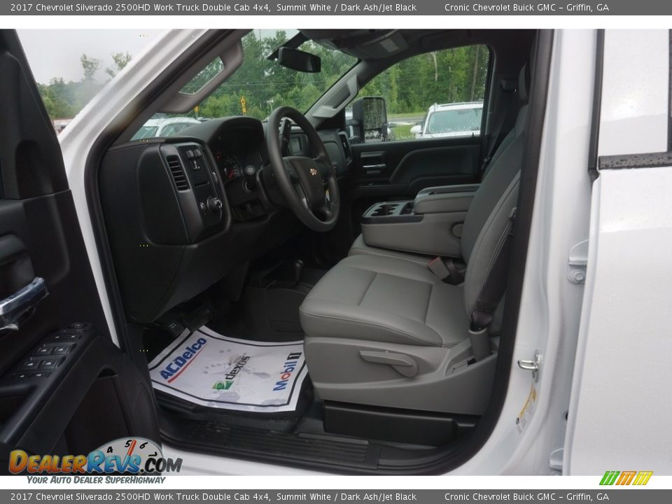 2017 Chevrolet Silverado 2500HD Work Truck Double Cab 4x4 Summit White / Dark Ash/Jet Black Photo #9