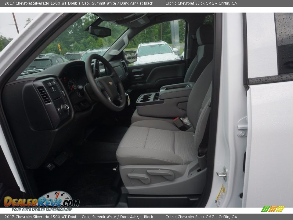 2017 Chevrolet Silverado 1500 WT Double Cab Summit White / Dark Ash/Jet Black Photo #9