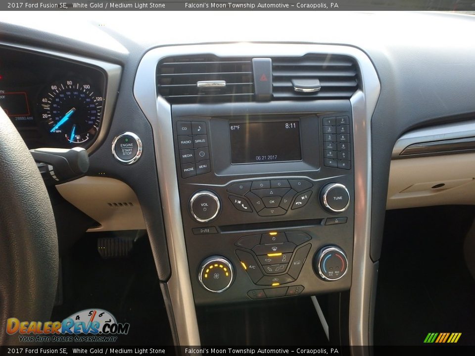 2017 Ford Fusion SE White Gold / Medium Light Stone Photo #22