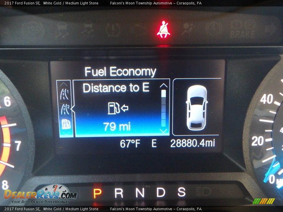2017 Ford Fusion SE White Gold / Medium Light Stone Photo #24