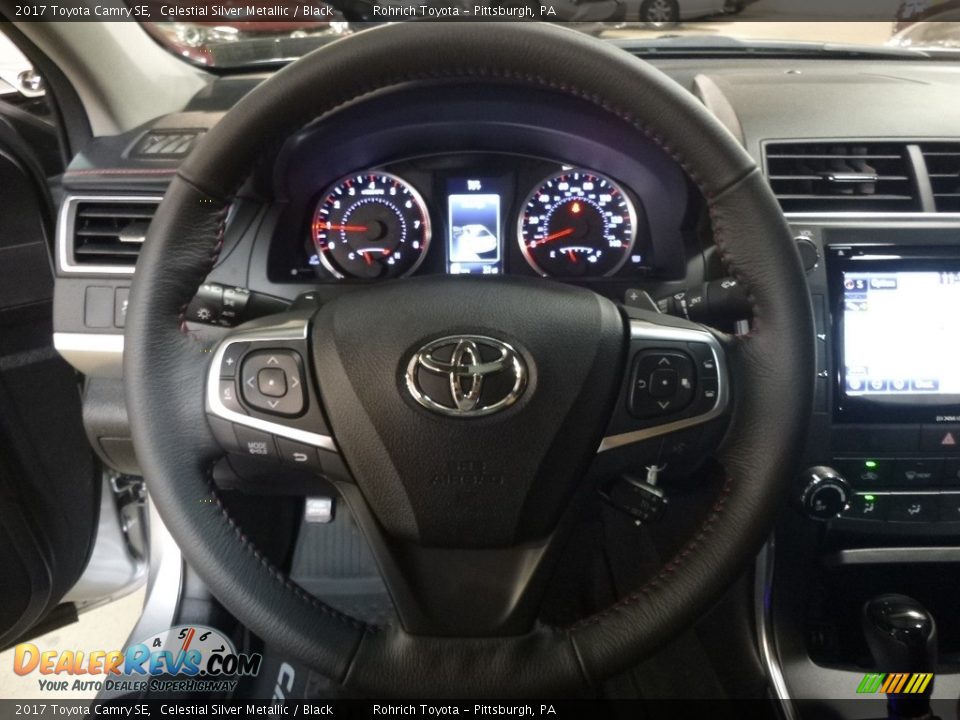 2017 Toyota Camry SE Celestial Silver Metallic / Black Photo #15