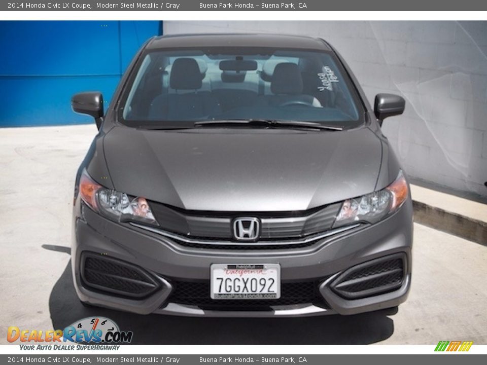 2014 Honda Civic LX Coupe Modern Steel Metallic / Gray Photo #7