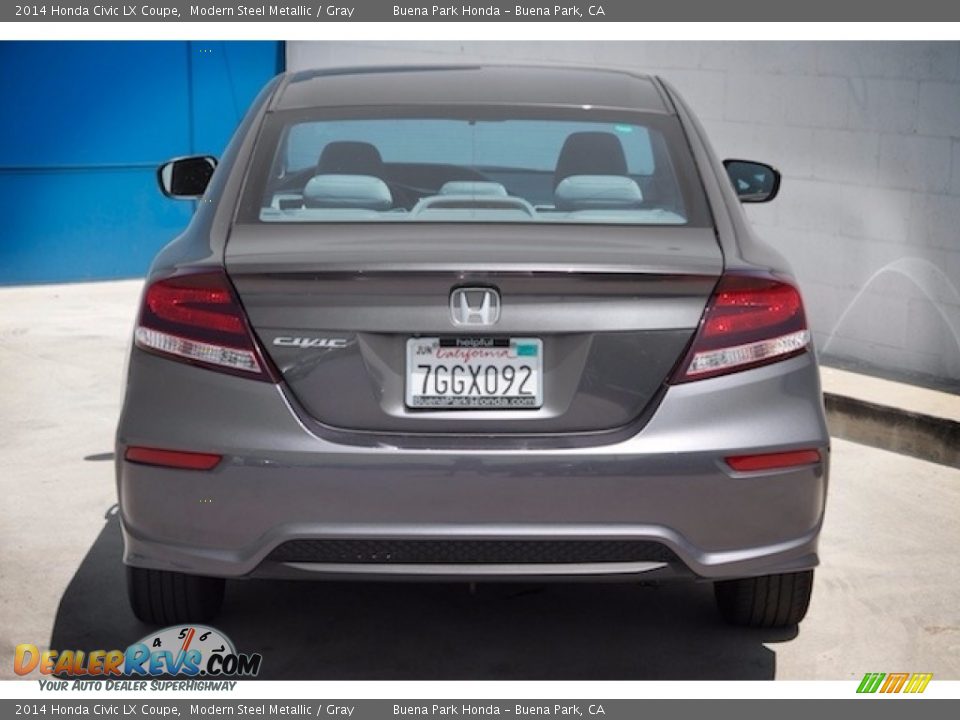 2014 Honda Civic LX Coupe Modern Steel Metallic / Gray Photo #9