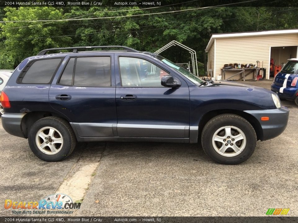 2004 Hyundai Santa Fe GLS 4WD Moonlit Blue / Gray Photo #2