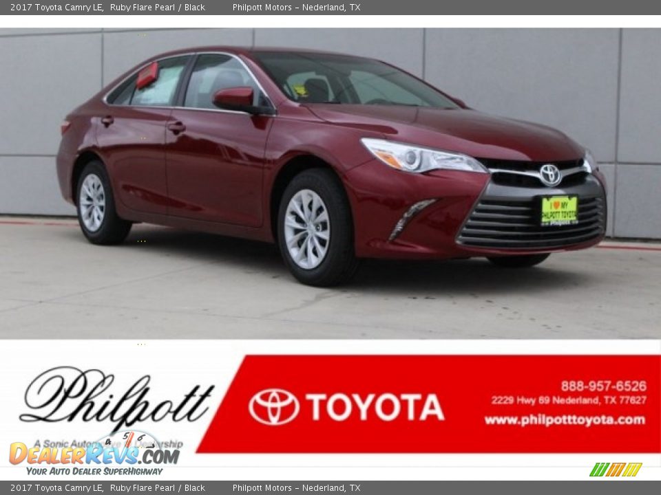 2017 Toyota Camry LE Ruby Flare Pearl / Black Photo #1