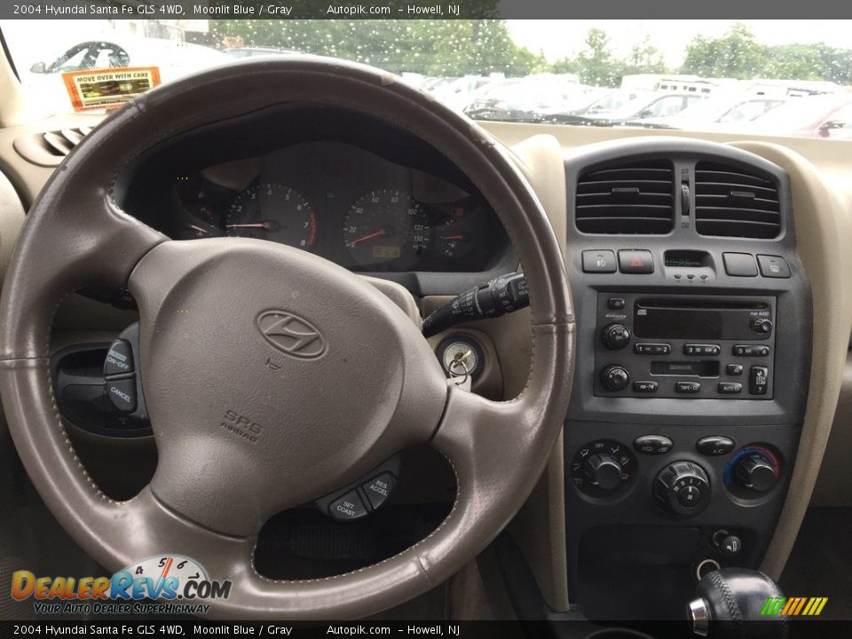 2004 Hyundai Santa Fe GLS 4WD Moonlit Blue / Gray Photo #8