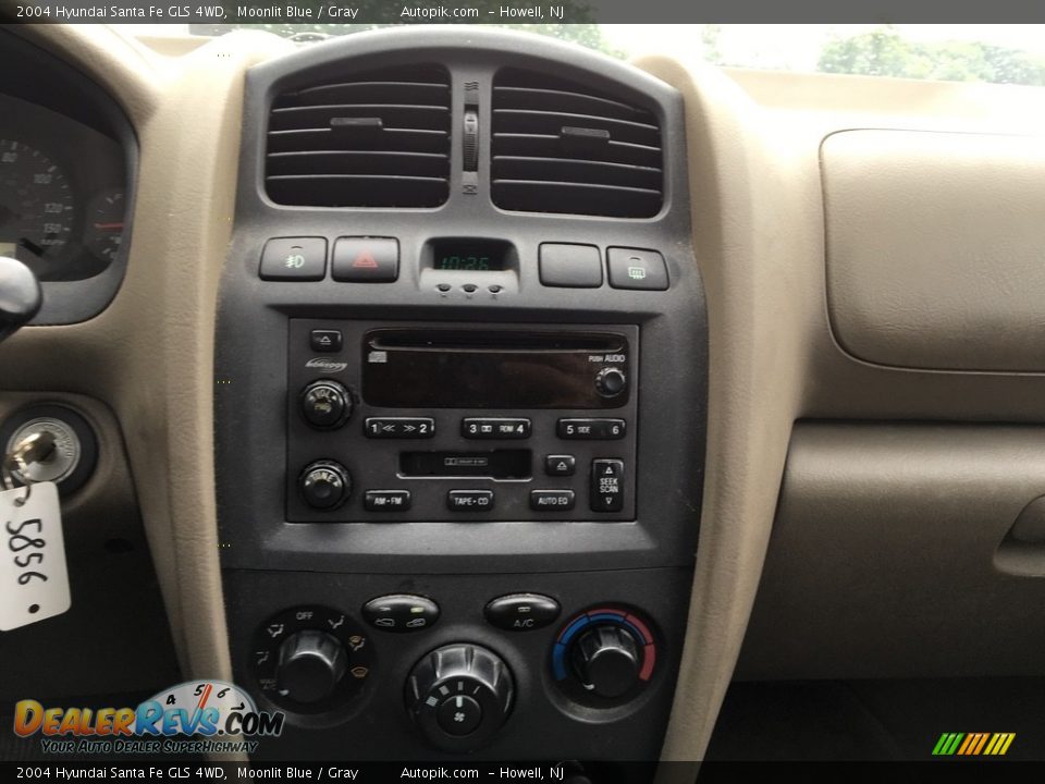 2004 Hyundai Santa Fe GLS 4WD Moonlit Blue / Gray Photo #9