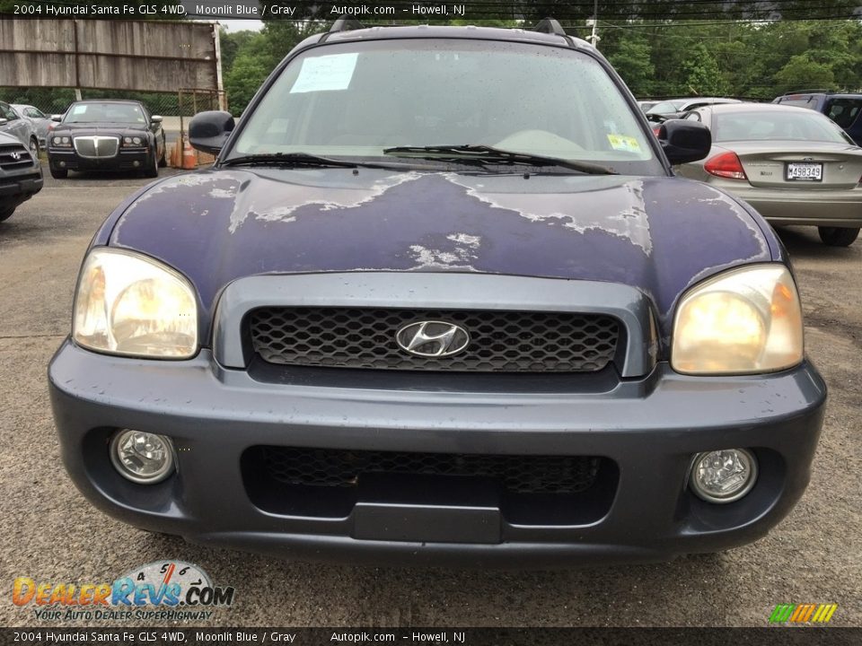 2004 Hyundai Santa Fe GLS 4WD Moonlit Blue / Gray Photo #11