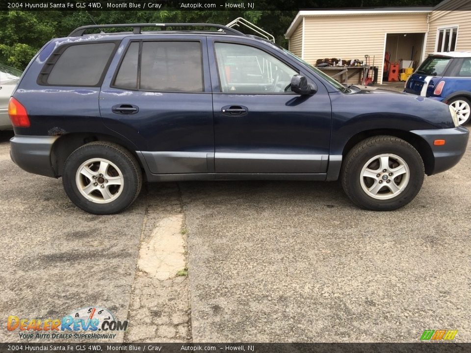 2004 Hyundai Santa Fe GLS 4WD Moonlit Blue / Gray Photo #13