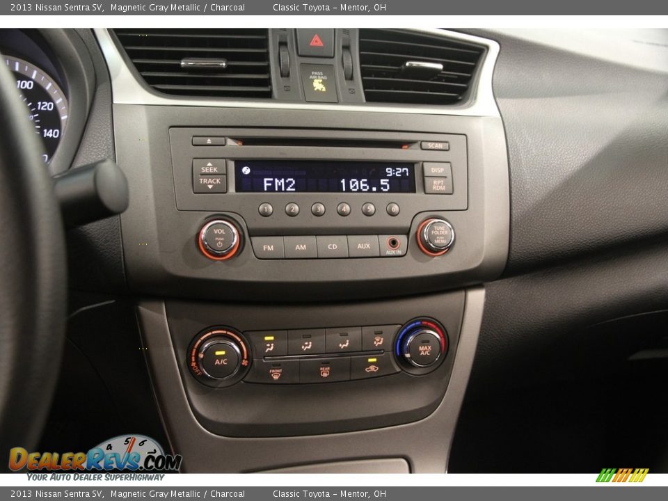 2013 Nissan Sentra SV Magnetic Gray Metallic / Charcoal Photo #9