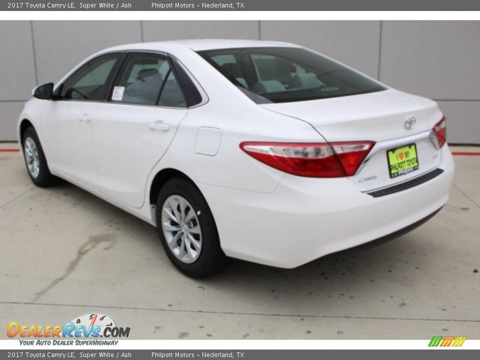 2017 Toyota Camry LE Super White / Ash Photo #5