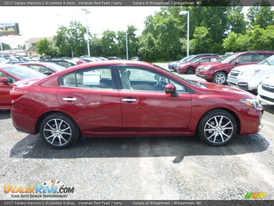 2017 Subaru Impreza 2.0i Limited 4-Door Venetian Red Pearl / Ivory Photo #3