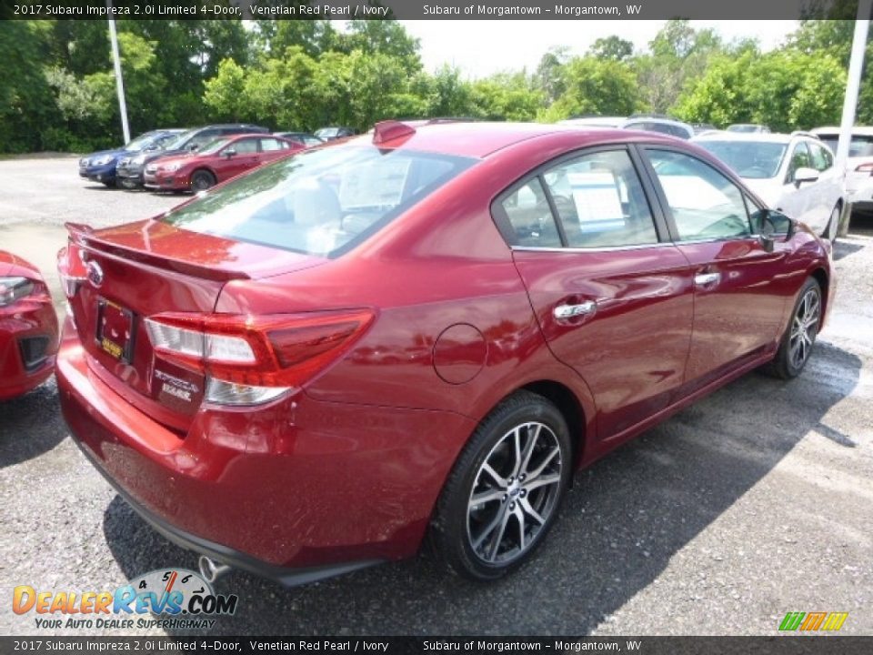 2017 Subaru Impreza 2.0i Limited 4-Door Venetian Red Pearl / Ivory Photo #4