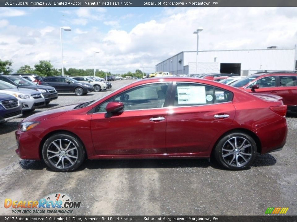 2017 Subaru Impreza 2.0i Limited 4-Door Venetian Red Pearl / Ivory Photo #7