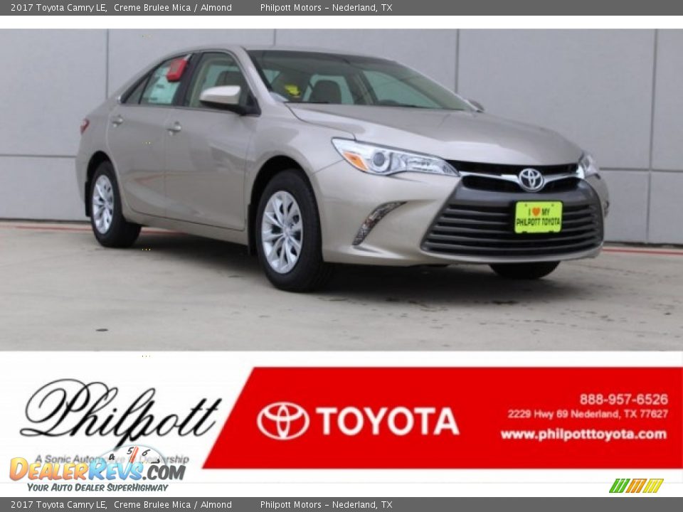 2017 Toyota Camry LE Creme Brulee Mica / Almond Photo #1
