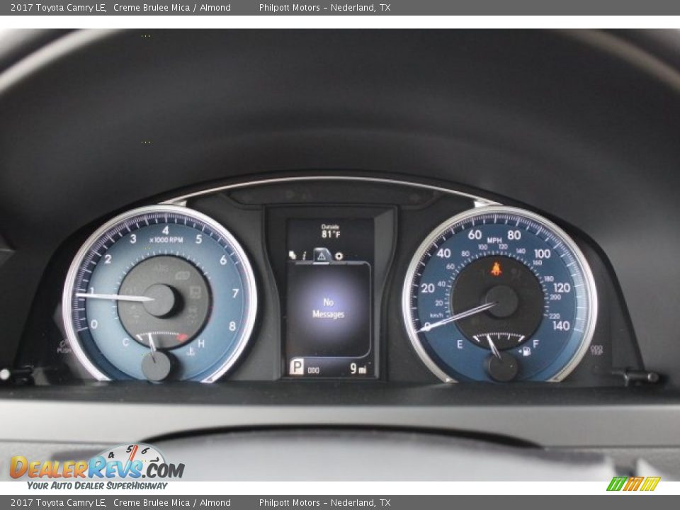 2017 Toyota Camry LE Creme Brulee Mica / Almond Photo #14