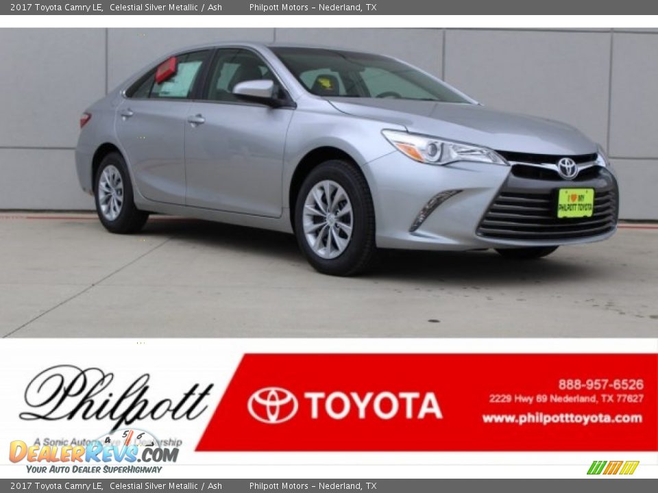 2017 Toyota Camry LE Celestial Silver Metallic / Ash Photo #1