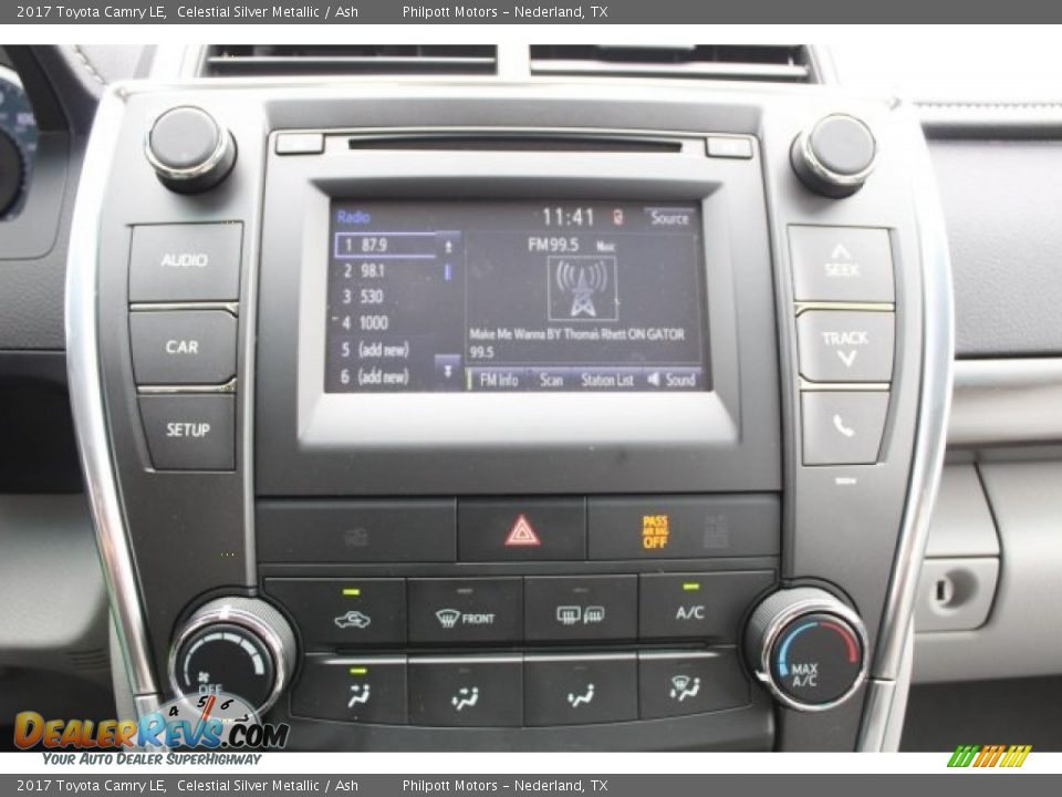2017 Toyota Camry LE Celestial Silver Metallic / Ash Photo #12