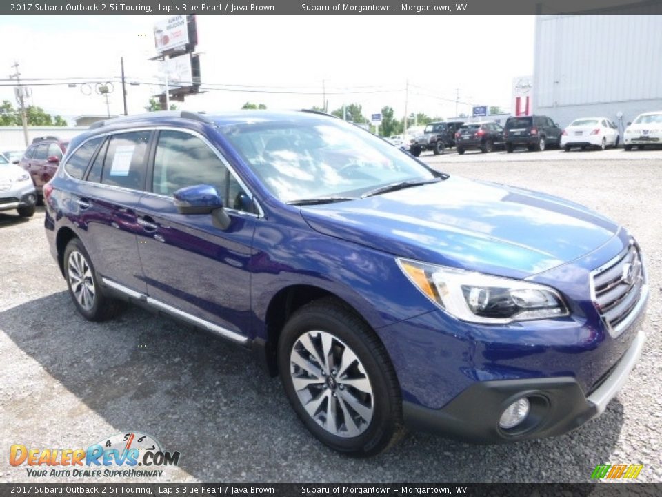 2017 Subaru Outback 2.5i Touring Lapis Blue Pearl / Java Brown Photo #1