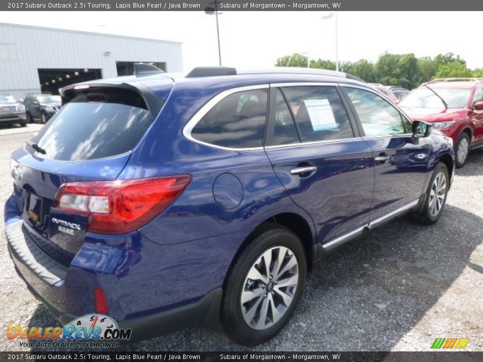 2017 Subaru Outback 2.5i Touring Lapis Blue Pearl / Java Brown Photo #4