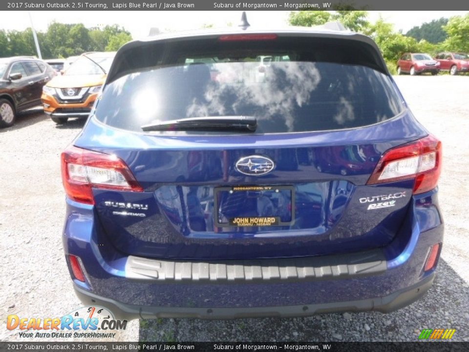 2017 Subaru Outback 2.5i Touring Lapis Blue Pearl / Java Brown Photo #5