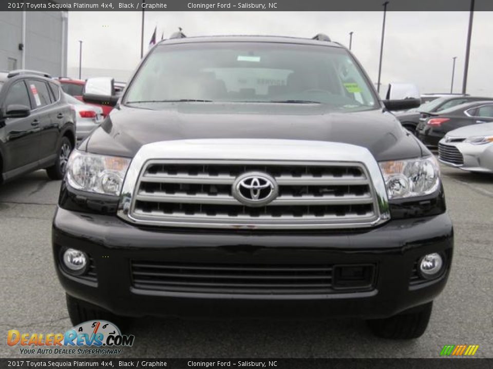 2017 Toyota Sequoia Platinum 4x4 Black / Graphite Photo #2