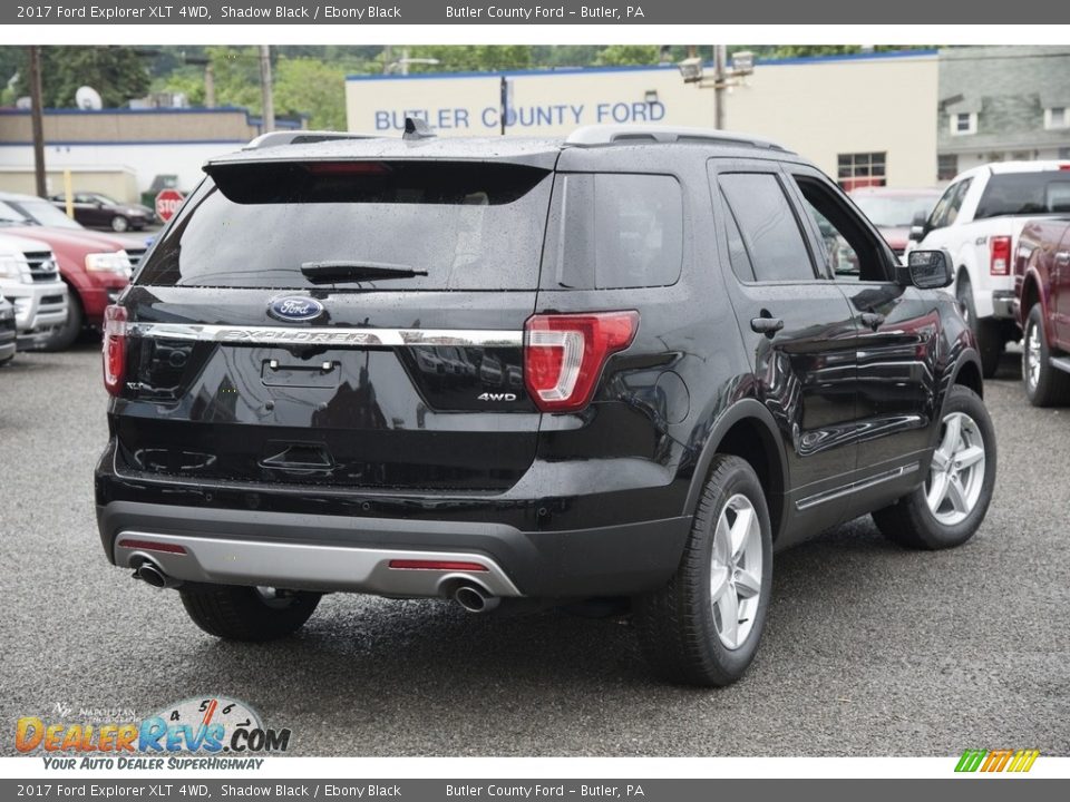 2017 Ford Explorer XLT 4WD Shadow Black / Ebony Black Photo #3