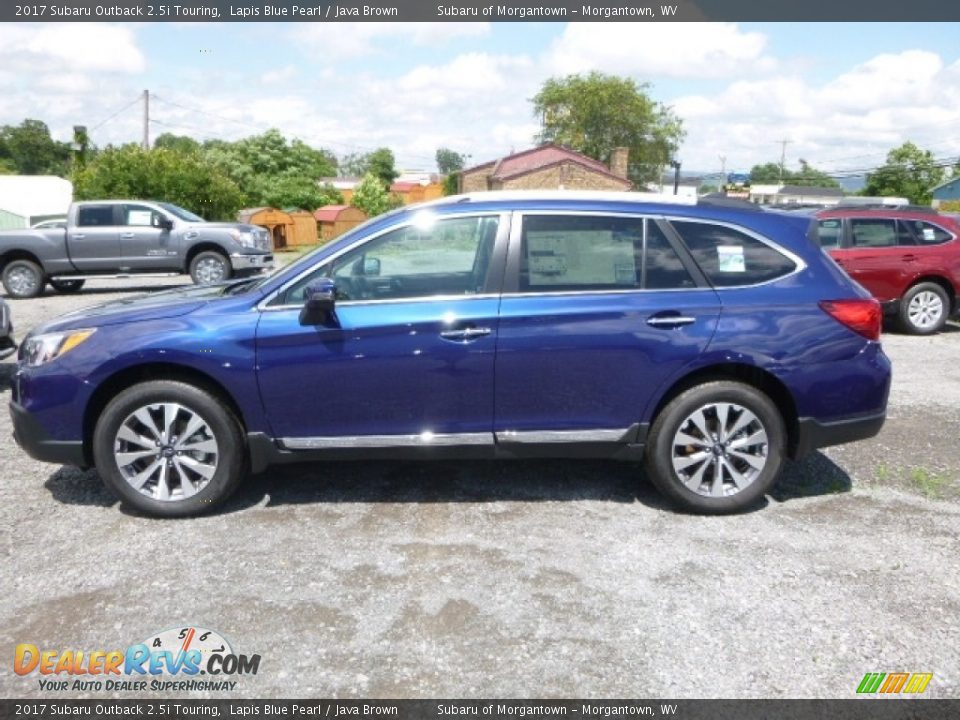 2017 Subaru Outback 2.5i Touring Lapis Blue Pearl / Java Brown Photo #7