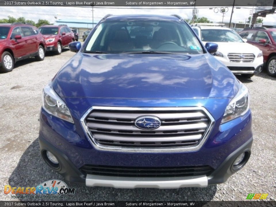 2017 Subaru Outback 2.5i Touring Lapis Blue Pearl / Java Brown Photo #9