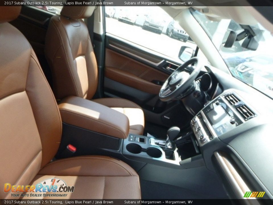 2017 Subaru Outback 2.5i Touring Lapis Blue Pearl / Java Brown Photo #10