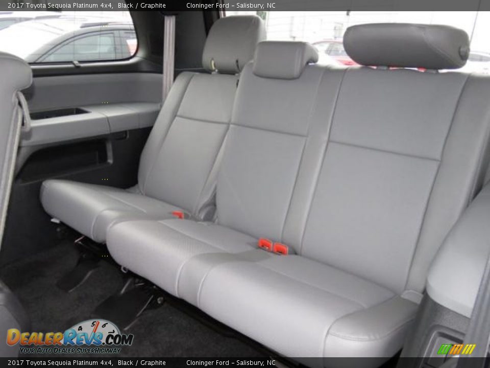 Rear Seat of 2017 Toyota Sequoia Platinum 4x4 Photo #9