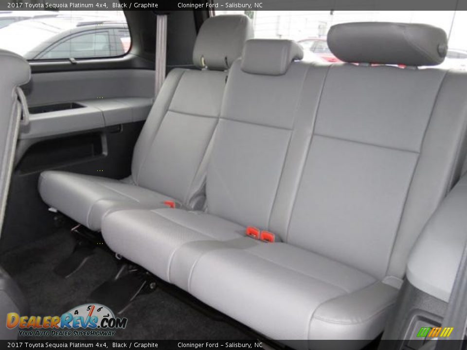 Rear Seat of 2017 Toyota Sequoia Platinum 4x4 Photo #9