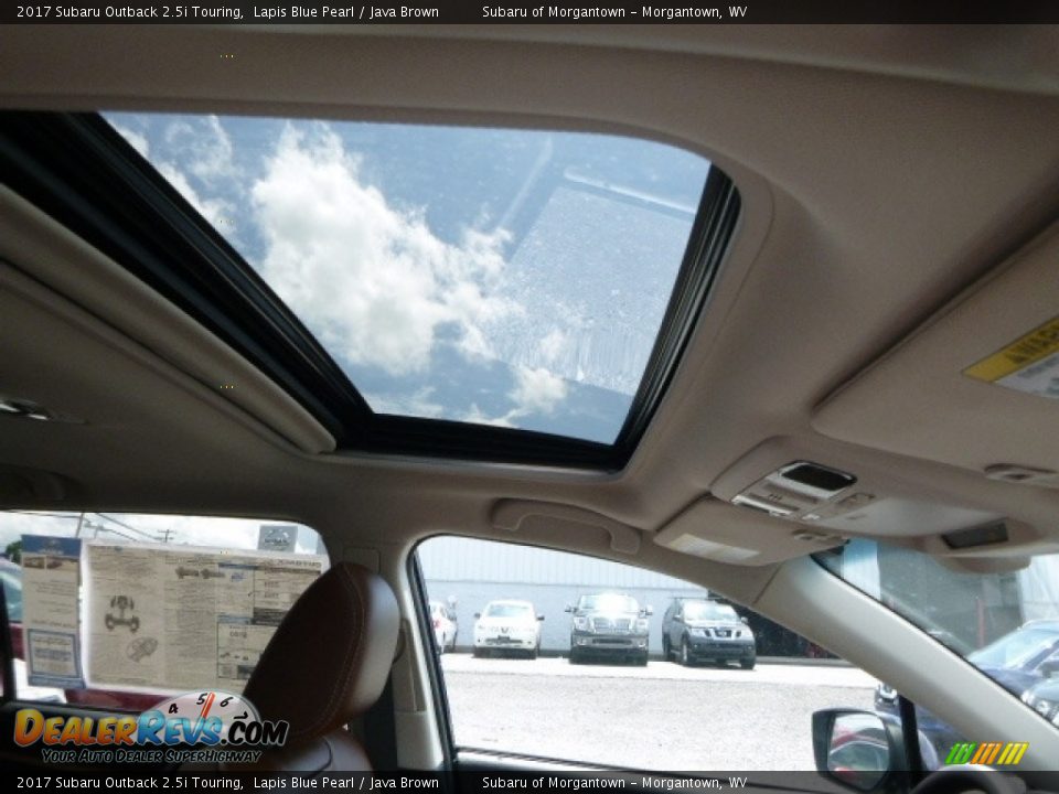 2017 Subaru Outback 2.5i Touring Lapis Blue Pearl / Java Brown Photo #11