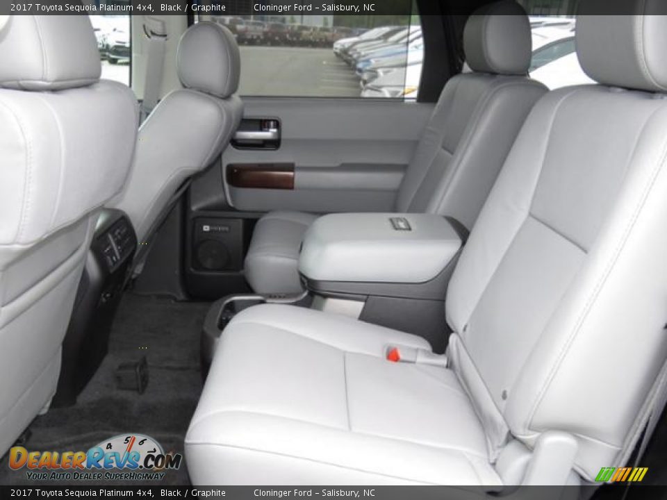 Rear Seat of 2017 Toyota Sequoia Platinum 4x4 Photo #10