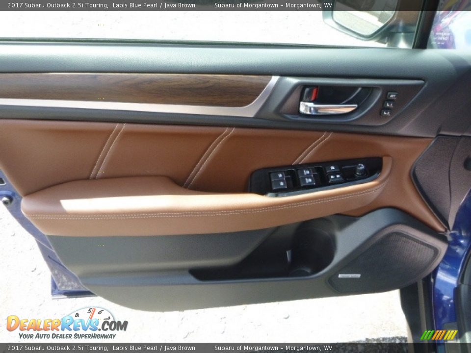 2017 Subaru Outback 2.5i Touring Lapis Blue Pearl / Java Brown Photo #13