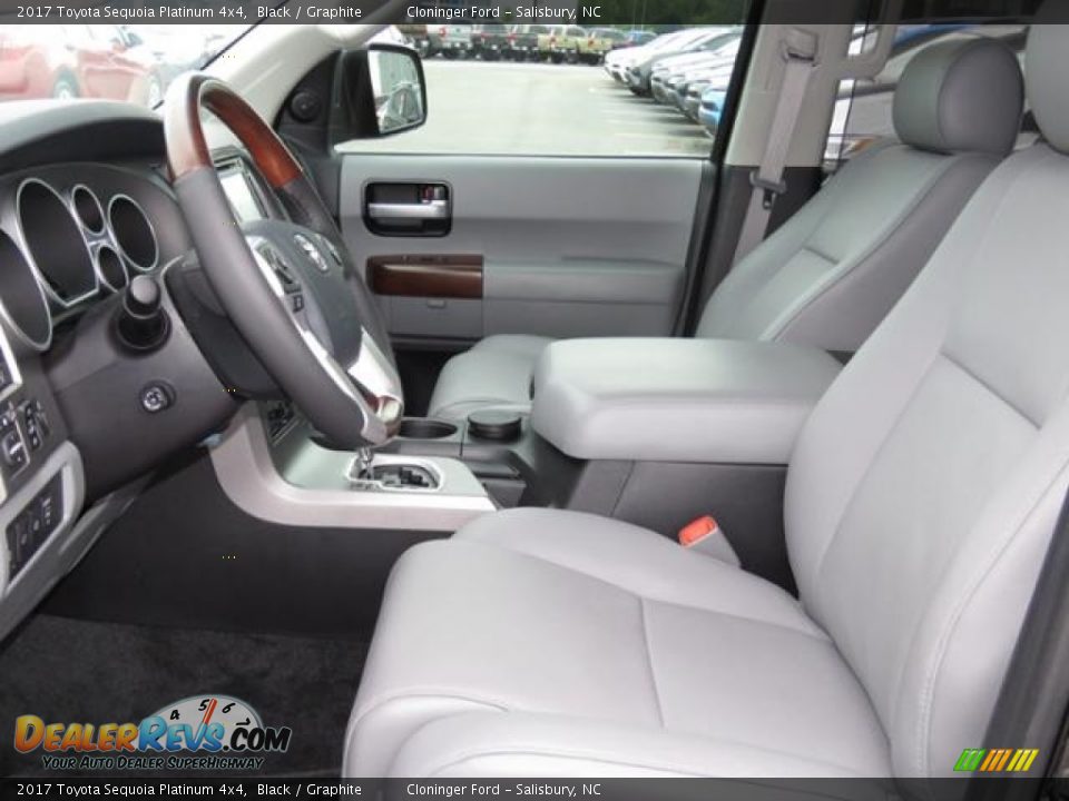 Graphite Interior - 2017 Toyota Sequoia Platinum 4x4 Photo #13