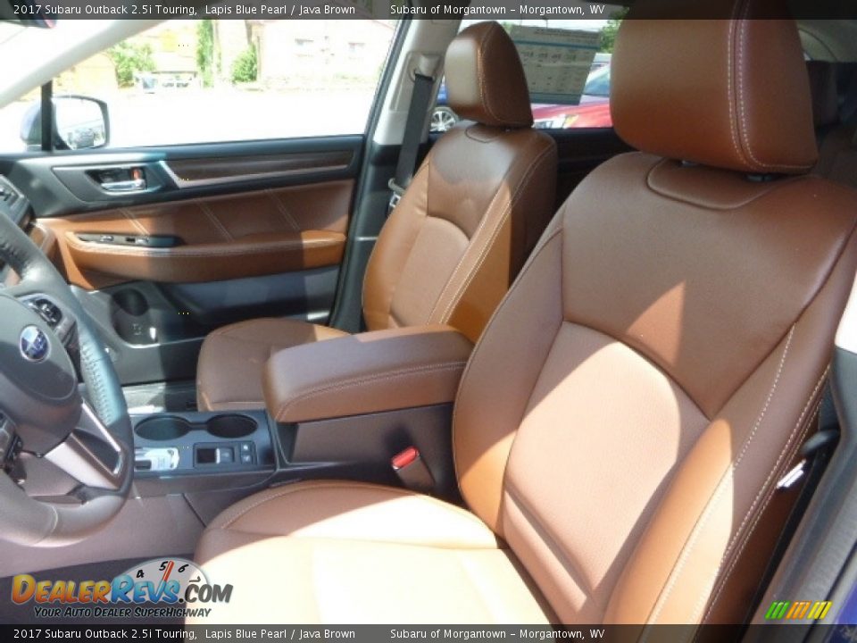 2017 Subaru Outback 2.5i Touring Lapis Blue Pearl / Java Brown Photo #14