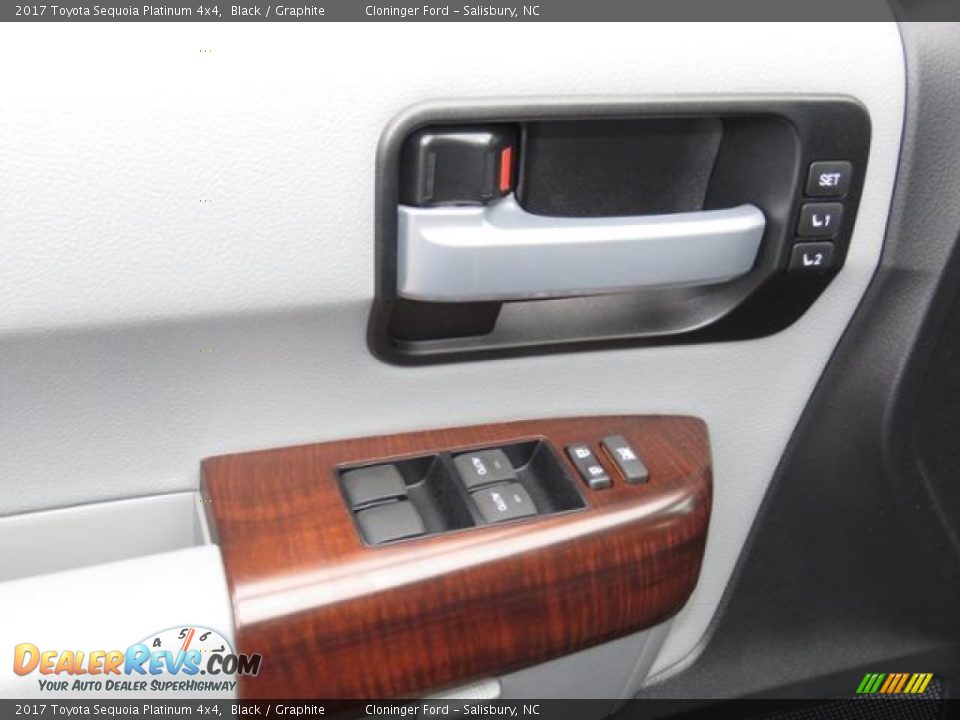 Door Panel of 2017 Toyota Sequoia Platinum 4x4 Photo #15