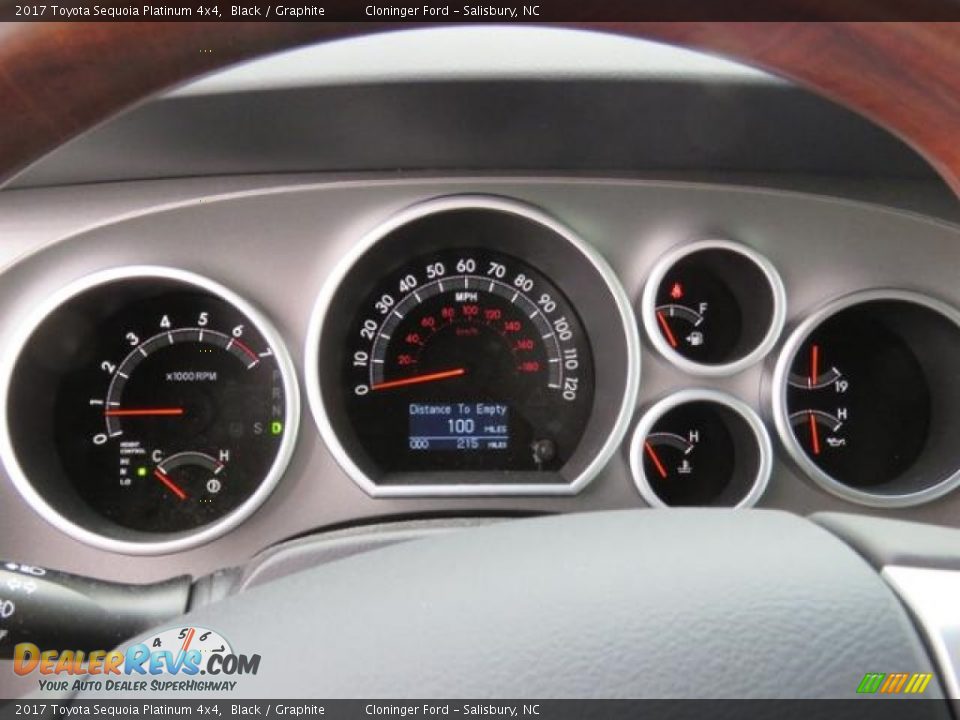 2017 Toyota Sequoia Platinum 4x4 Gauges Photo #16