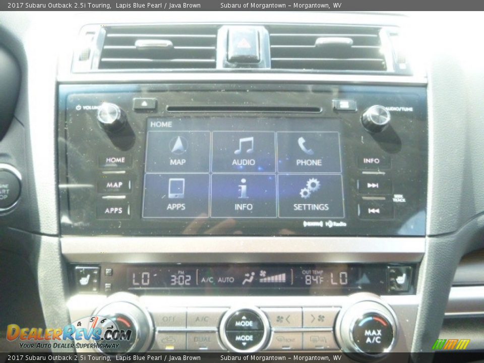 2017 Subaru Outback 2.5i Touring Lapis Blue Pearl / Java Brown Photo #17
