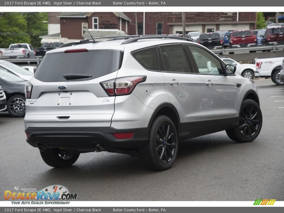 2017 Ford Escape SE 4WD Ingot Silver / Charcoal Black Photo #3