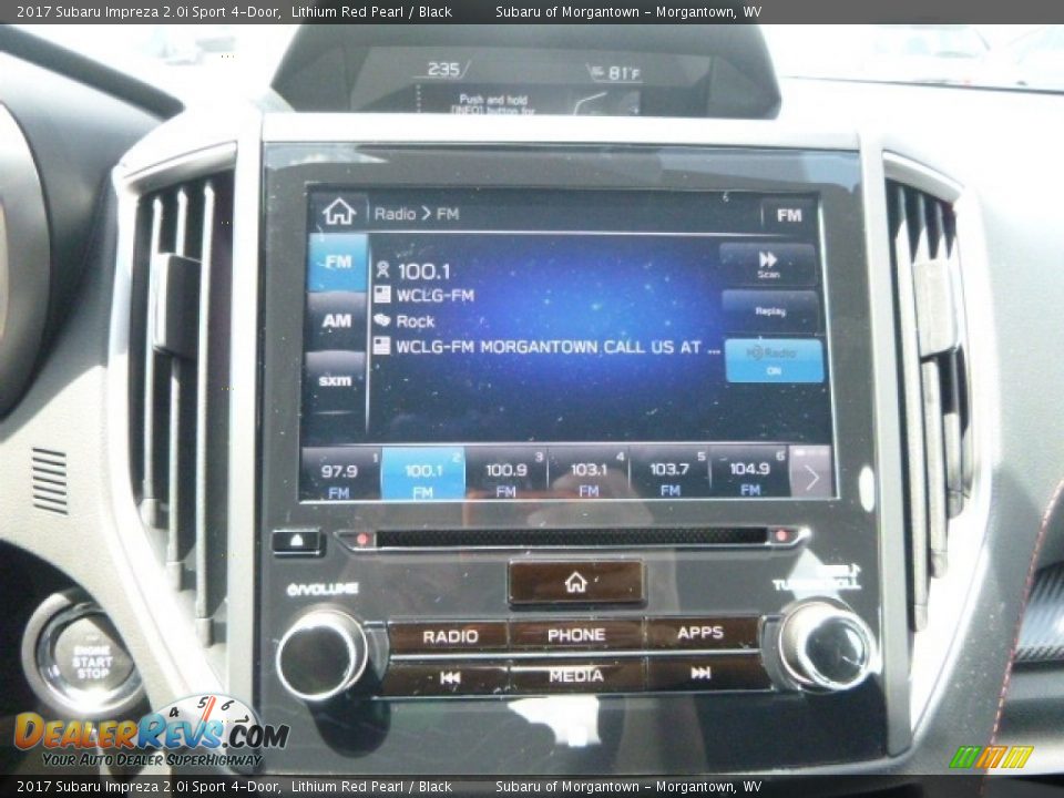 2017 Subaru Impreza 2.0i Sport 4-Door Lithium Red Pearl / Black Photo #10