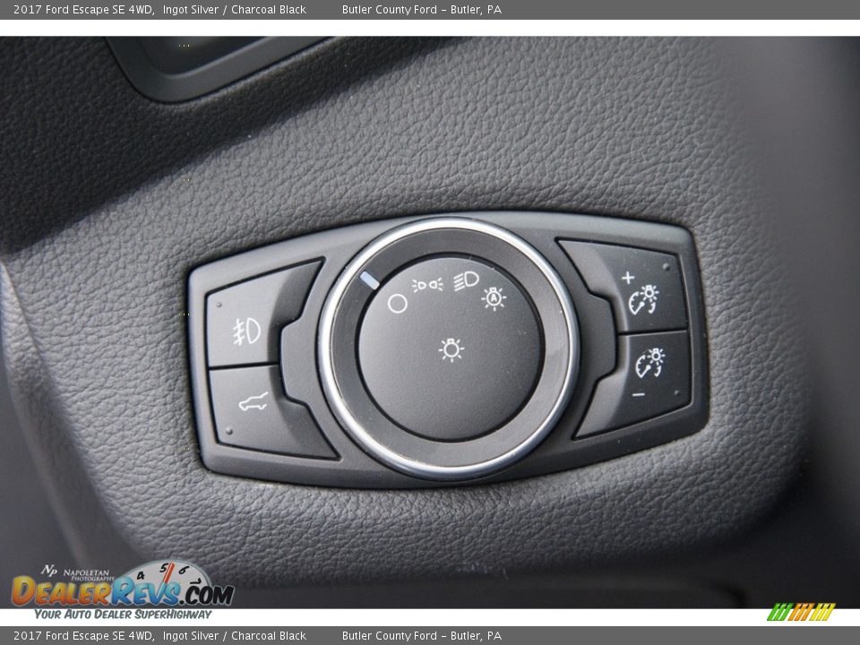 2017 Ford Escape SE 4WD Ingot Silver / Charcoal Black Photo #15