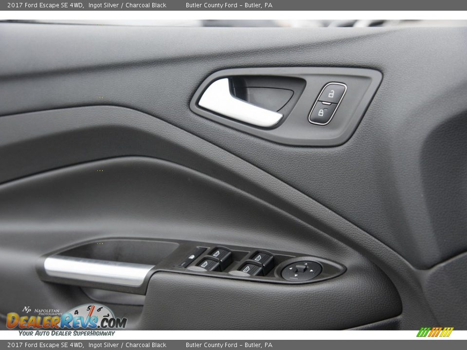 2017 Ford Escape SE 4WD Ingot Silver / Charcoal Black Photo #16